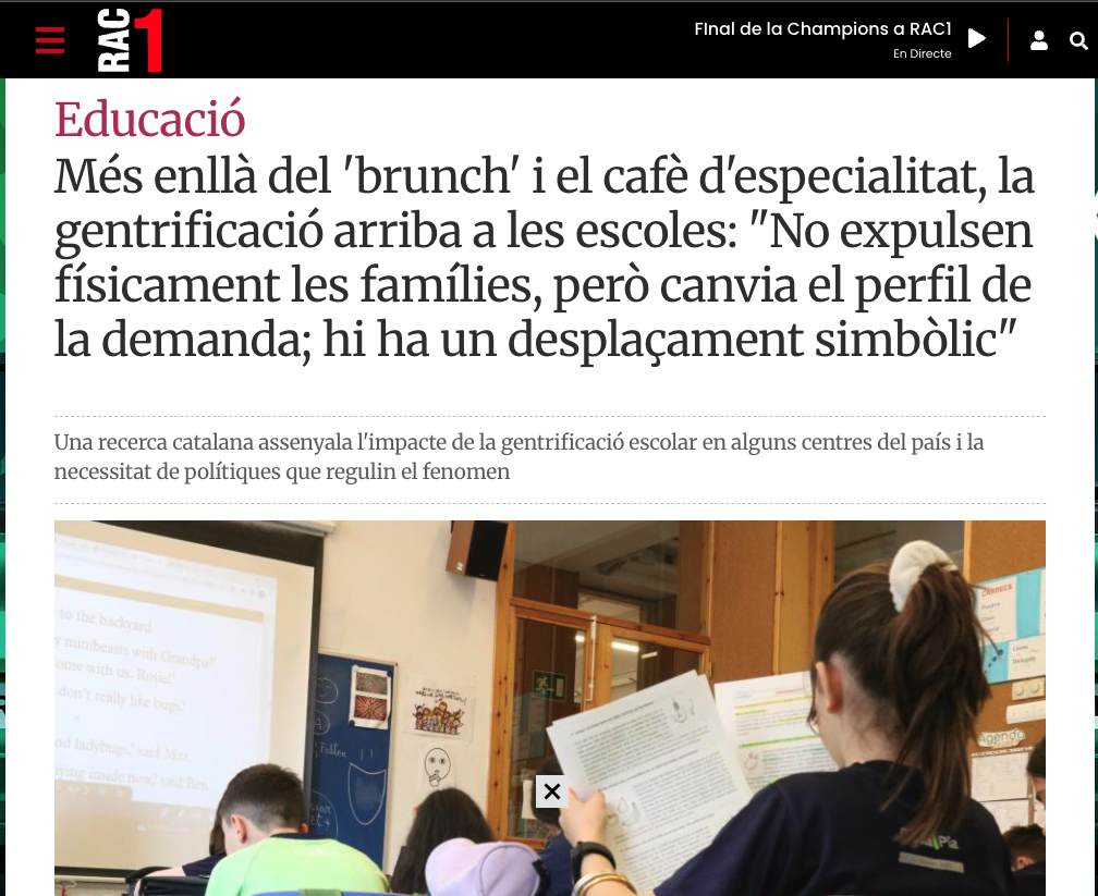 Alumnes treballant en una aula